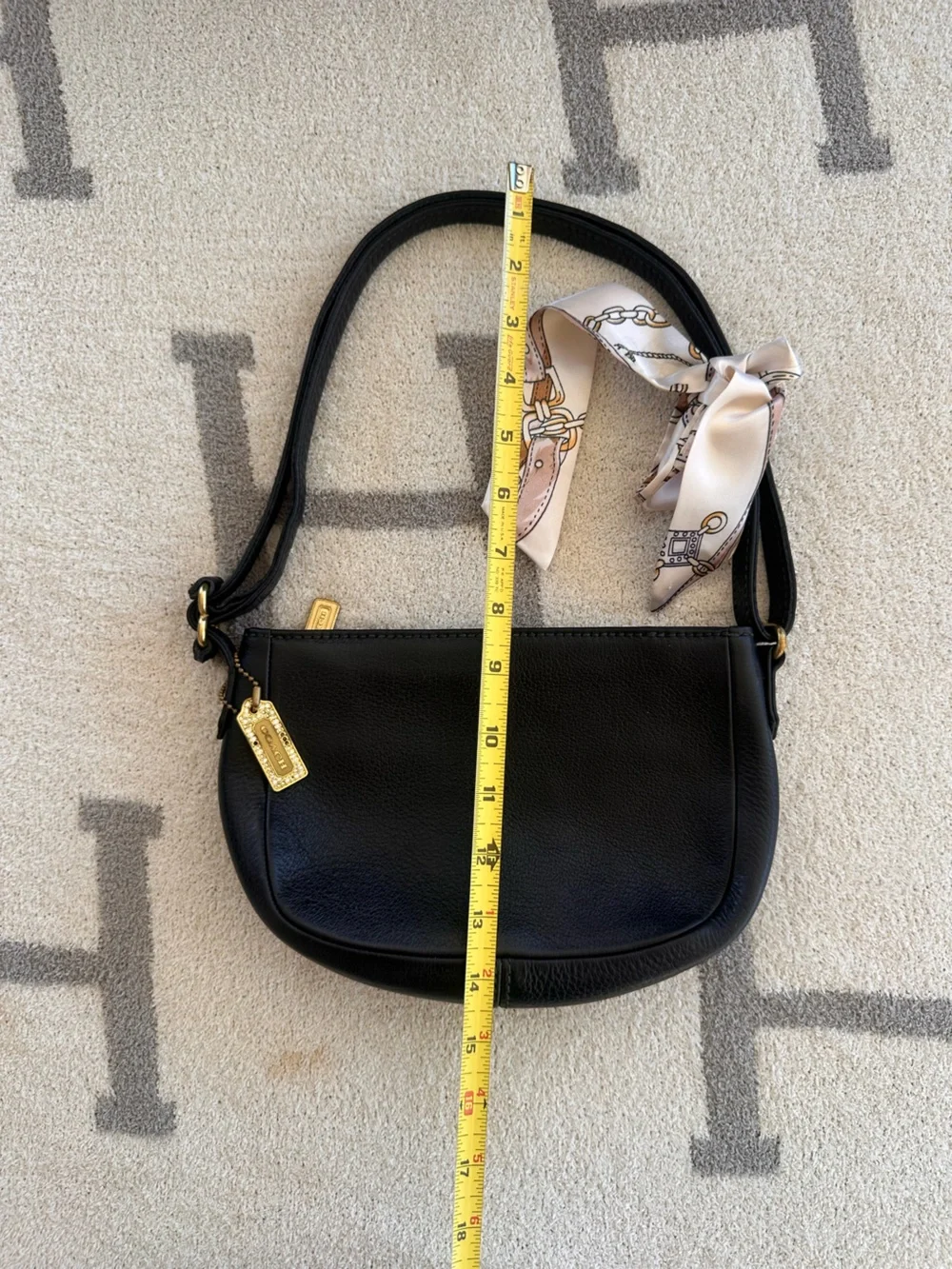 Coach Black Leather Coach vintage 1997 wendie bag